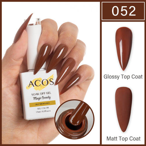 ACOS Magic Beauty Gel Colour Deep Brown Red (052)