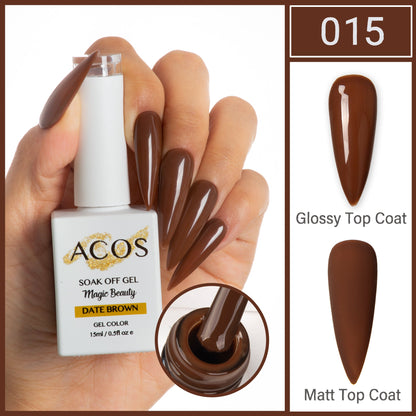 ACOS Magic Beauty Gel Colour Date Brown (015)