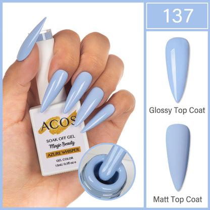 ACOS Magic Beauty Gel Polish Colour Azure Whisper(137)