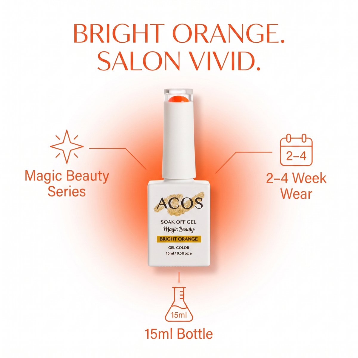 ACOS Magic Beauty Bright Orange gel benefits
