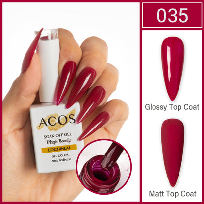 ACOS Magic Beauty Gel Polish Colour Cochineal (035)