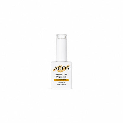 ACOS Magic Beauty Cochineal 035 gel polish bottle on a white background