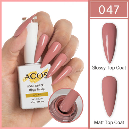 ACOS Magic Beauty Gel Polish Colour Dark Lotus Pink(047)