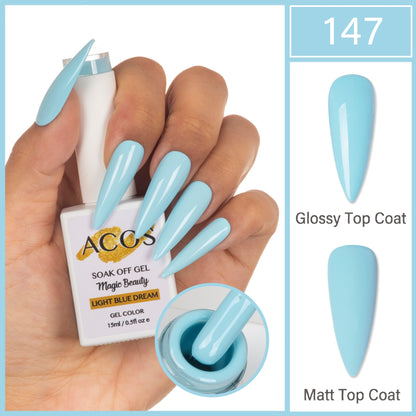 ACOS Magic Beauty Gel Polish Colour Light Blue Dream(147)