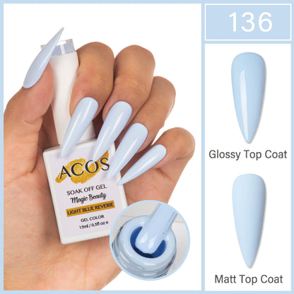 ACOS Magic Beauty Gel Polish Colour Light Blue Reverie(136)