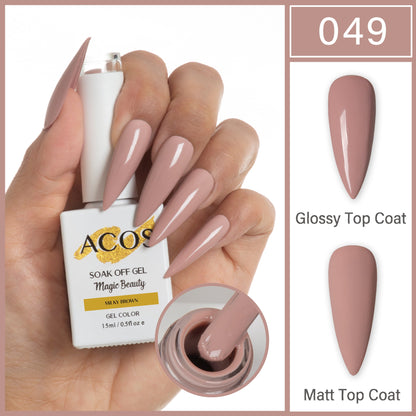 ACOS Magic Beauty Gel Polish Colour Milky Brown