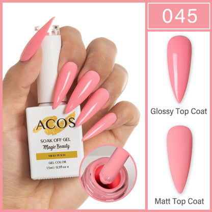 ACOS Magic Beauty Gel Polish Colour Milky Peach (045)