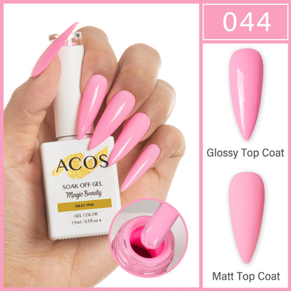 ACOS Magic Beauty Gel Polish Colour Milky Pink (044)