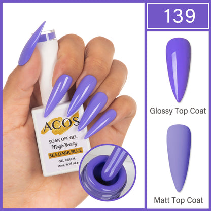 ACOS Magic Beauty Gel Polish Colour Sea Dark Blue(139)