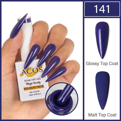 ACOS Magic Beauty Gel Polish Colour Sea Quiet Blue(141)