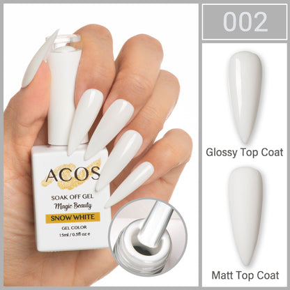 ACOS Magic Beauty Gel Polish Colour Snow White (002)