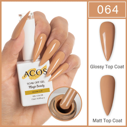 ACOS Magic Beauty Gel Polish Colour Yellow Clay