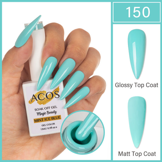 ACOS Magic Beauty Gel Polish Colour Mint Ice Blue(150)