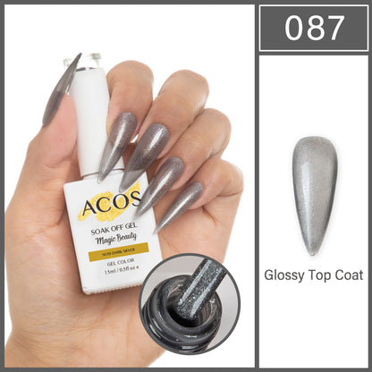 ACOS Magic Beauty Gel Polish SLIM DARK SILVER (087)