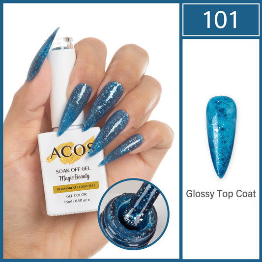 ACOS Magic Beauty Gel Polish Colour GLOSSY BLUE (101)