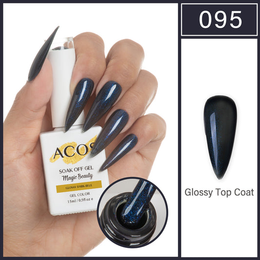 ACOS Magic Beauty Gel Polish GLOSSY DARK BLUE (095)