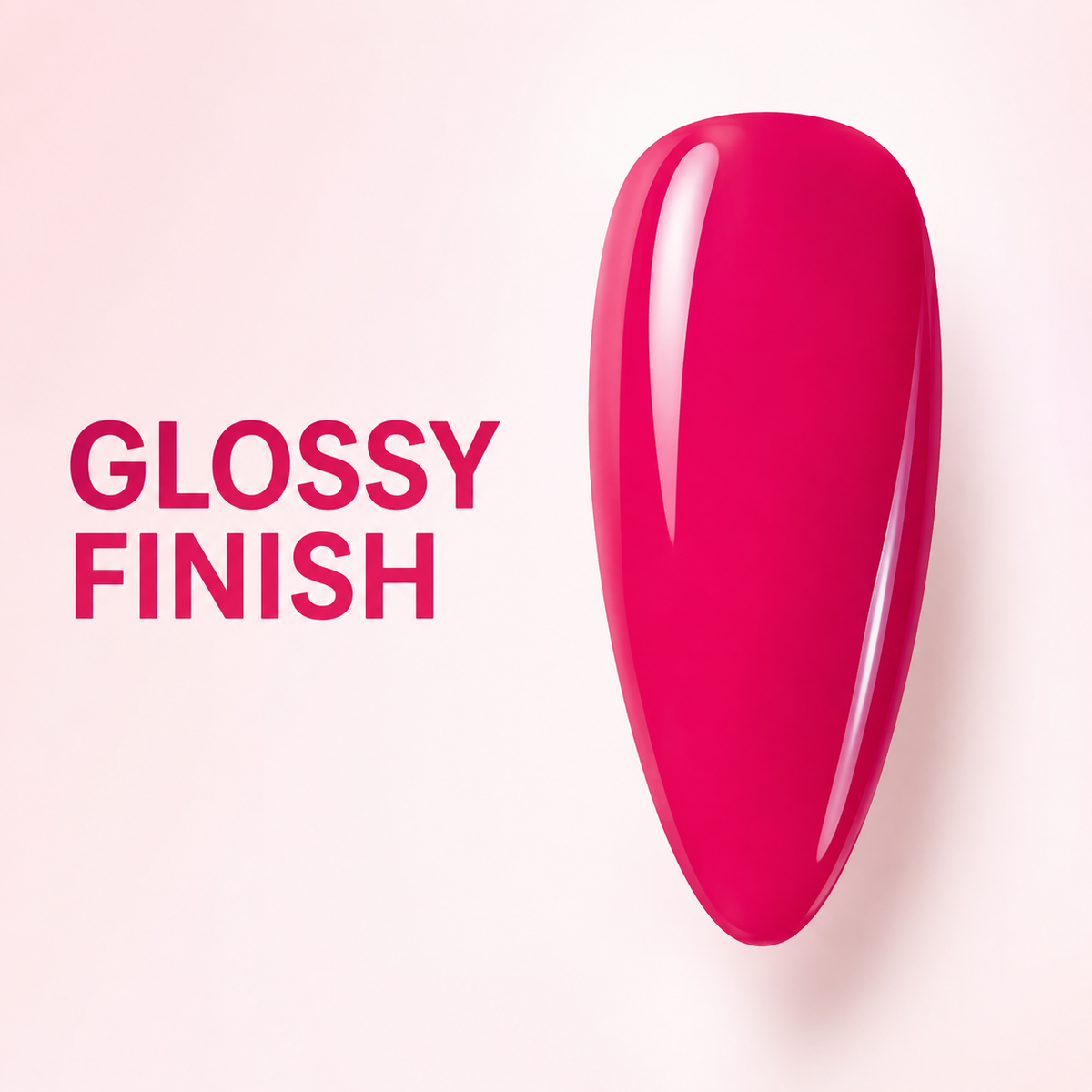 ACOS Light Peach Red 060 glossy-finish benefit graphic with matching nail swatch