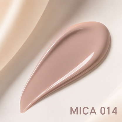 ACOS MICA 014 glossy muted nude pink-beige gel polish swatch