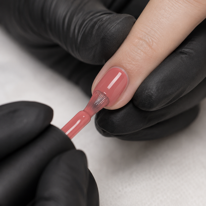 ACOS Peach Red 054 applied to a prepared natural nail