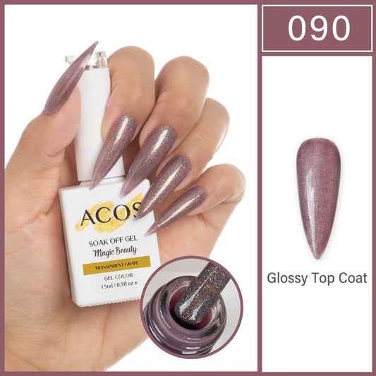 ACOS Magic Beauty Transparent Grape 090 Gel Polish 15ml bottle