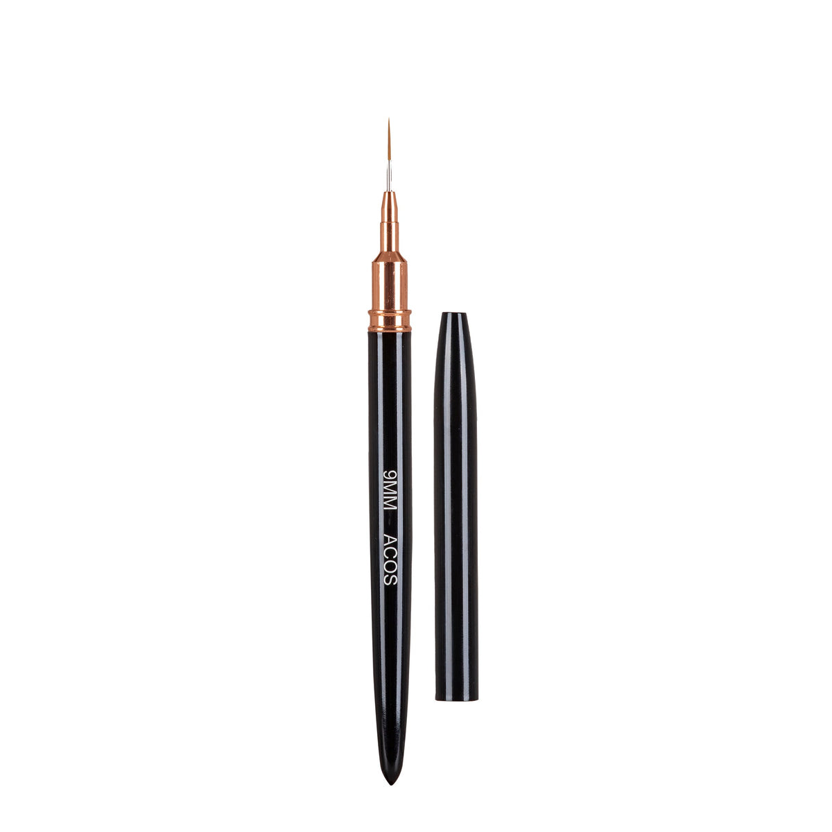 ACOS 9mm fine-tip nail art liner brush with protective cap