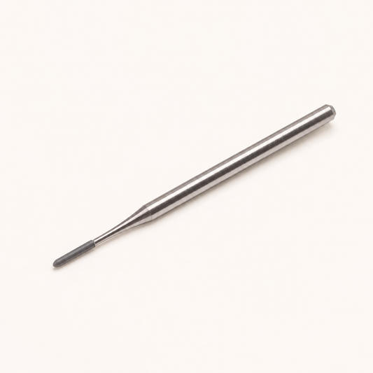 ACOS Bit023 septangle nail drill bit shown diagonally on a warm-white studio background