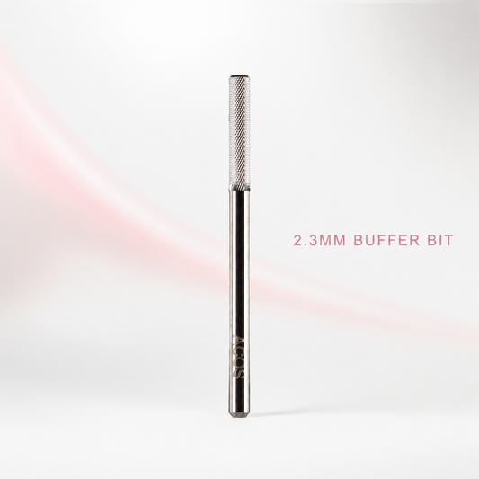 ACOS Bit013 2.3mm buffer nail drill bit benefit graphic on a clean studio background