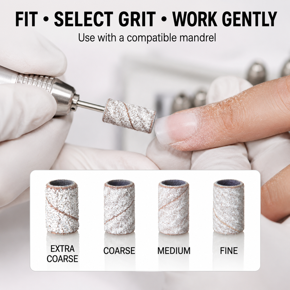 How to use ACOS Zebra White Sanding Bands with a compatible mandrel