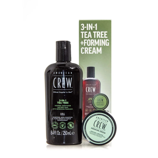 AMERICAN CREW 3IN1 TEA TREE + FORMING CREAM HOLIDAY DUO SET - MV hair and beauty