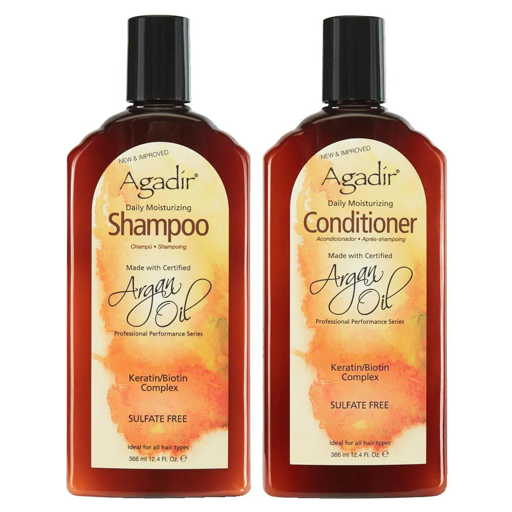 Agadir Argan Oil Daily Moisturizing Shampoo & Conditioner Duo 366ml - MV hair and beauty