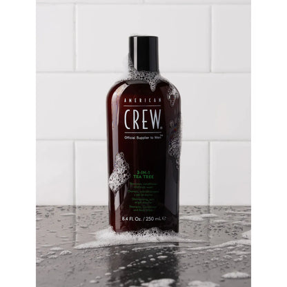 American Crew 3-in-1 Tea Tree Shampoo, Conditioner & Body Wash 450 ml - MV hair and beauty