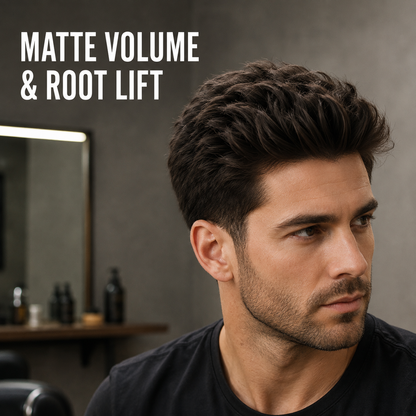 American Crew Boost Powder matte volume and root lift benefit