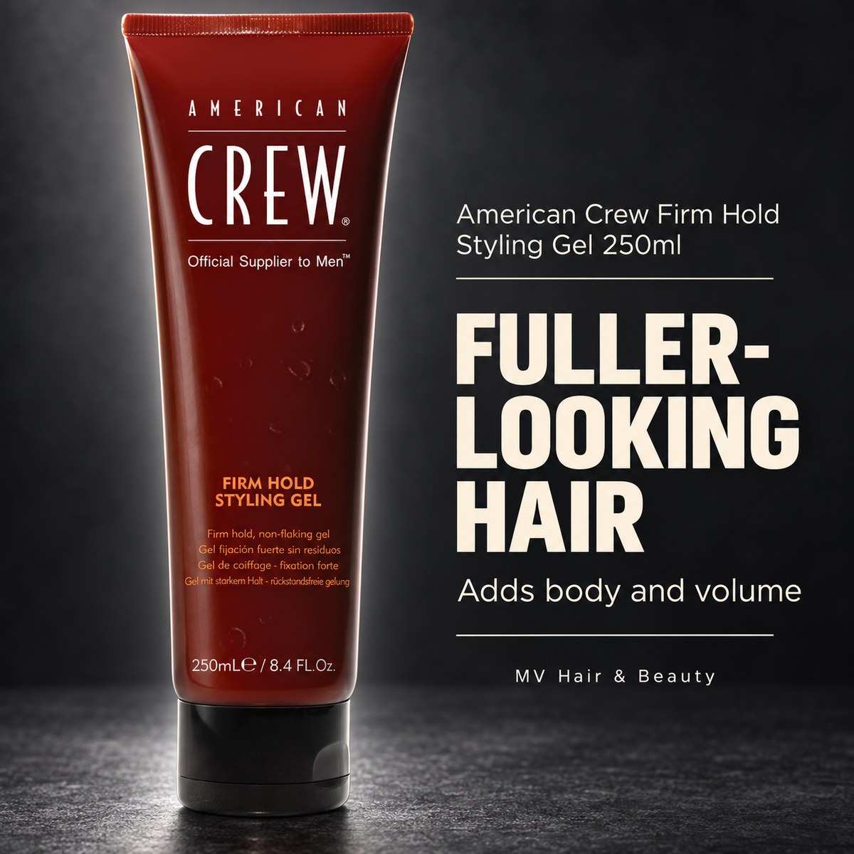 American Crew Firm Hold Styling Gel 250ml — FULLER-LOOKING HAIR