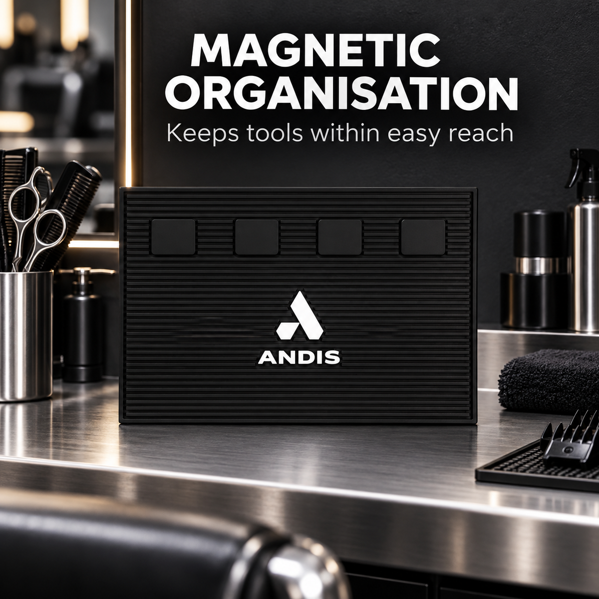 Andis Magnetic Barber Mat, view 2