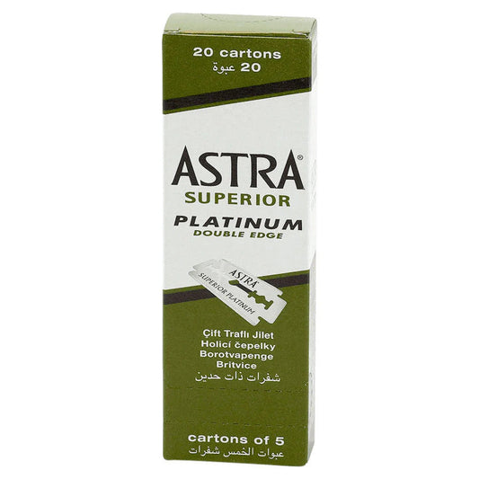 Astra Superior Platinum Double Edge Blades 100-pack box