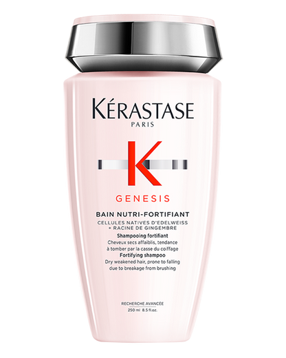 Kérastase Genesis Bain Nutri-Fortifiant 250ml fortifying shampoo bottle, front view