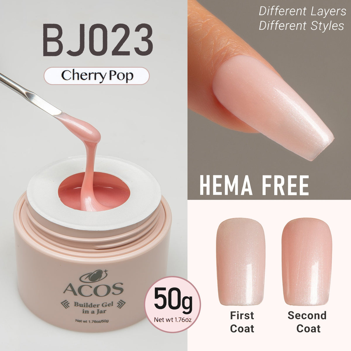 ACOS Hema Free Builder Gel in a pot (50g)