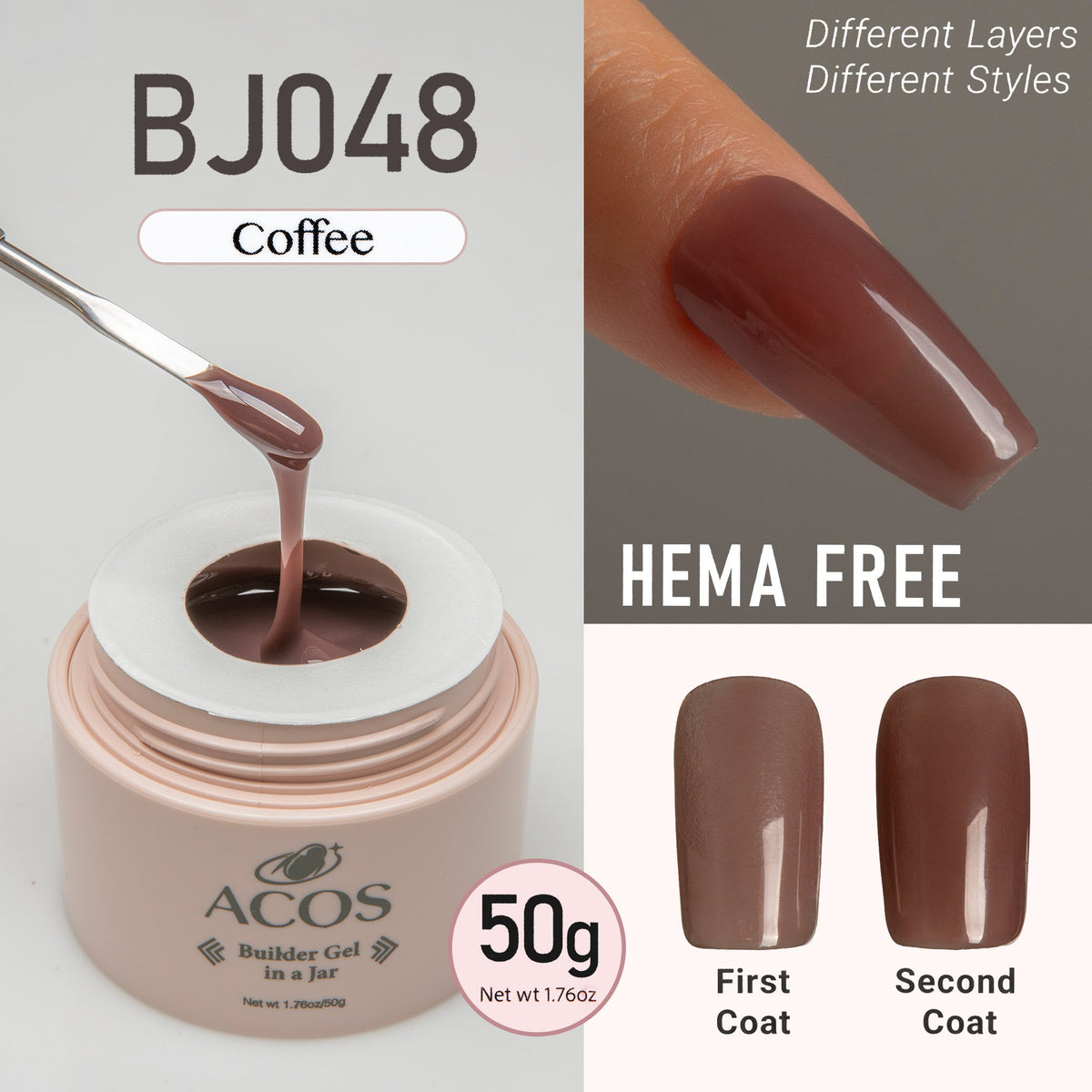 ACOS Hema Free Builder Gel in a pot (50g)