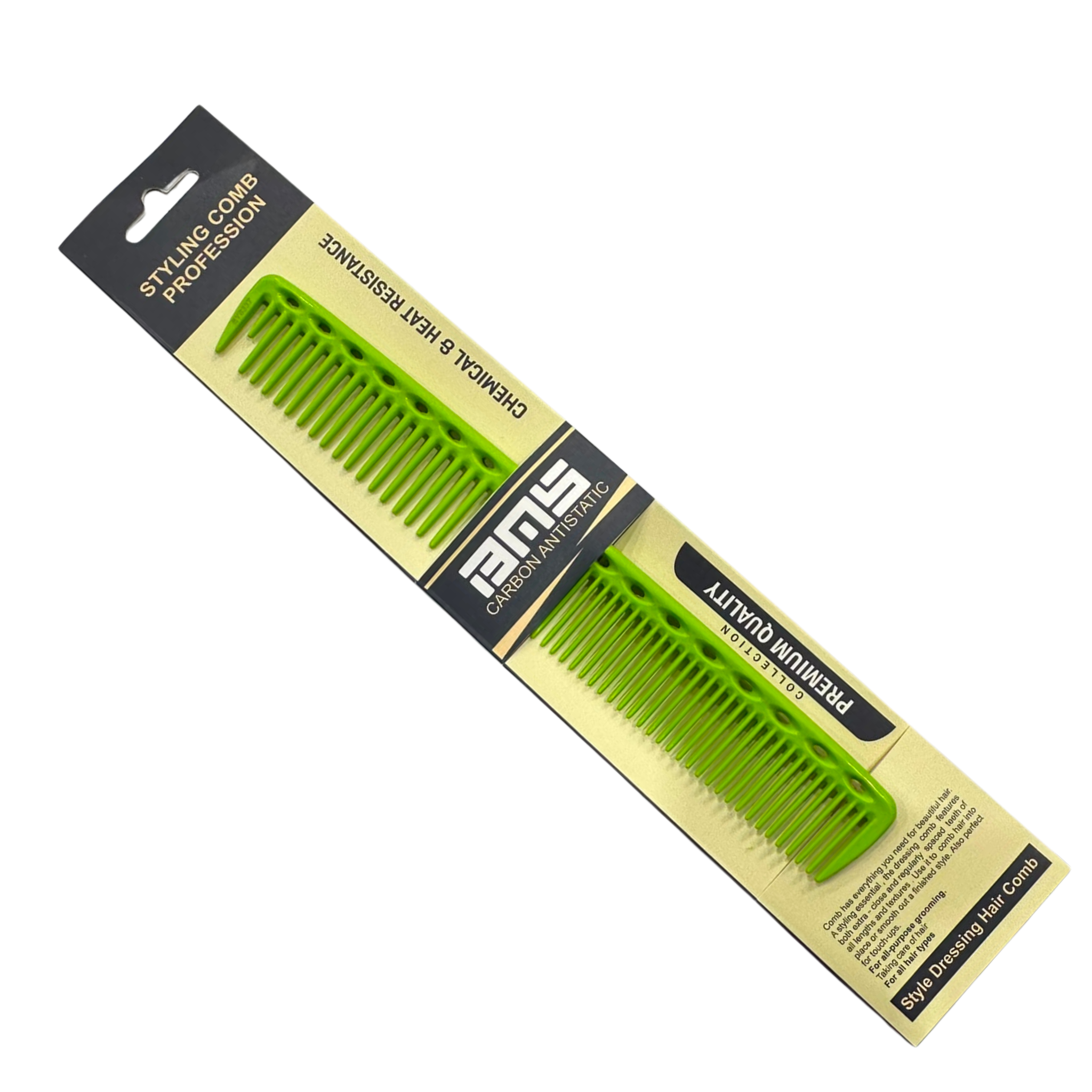 BMS Carbon Antistatic Medium Professional Comb - MV hair and beauty