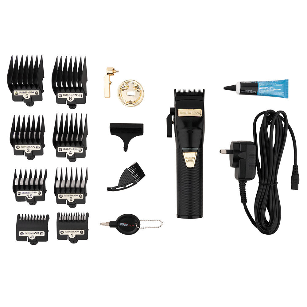 BaBylissPRO BlackFX Lithium Hair Clipper - Stay Gold Sofie Pok - MV hair and beauty