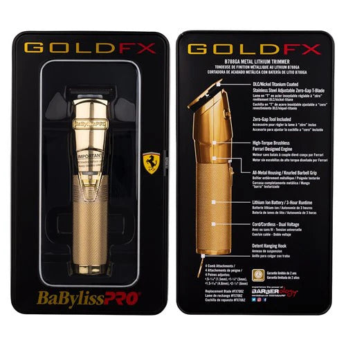 BabylissPro Metal Lithium GoldFX Trimmer
