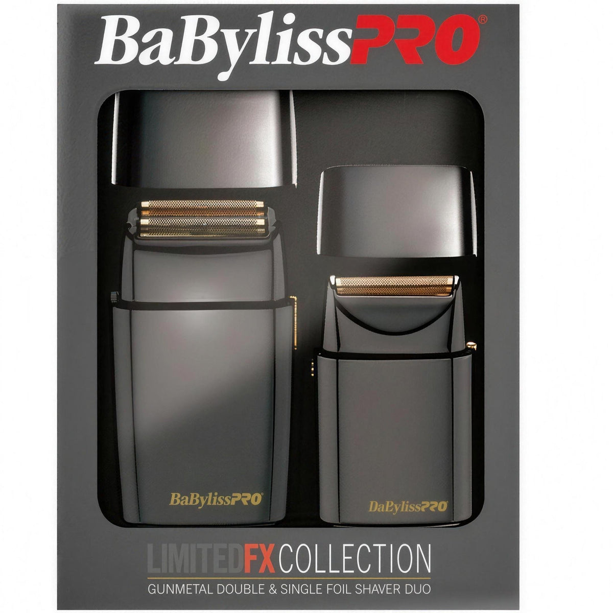 BaBylissPRO Gunmetal Single and Double Foil Shaver