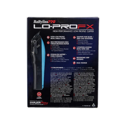 BaBylissPRO LoPROFX Hair Clipper Blue