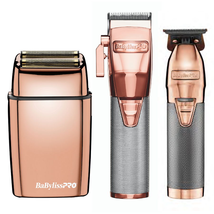 BaBylissPRO Rose Gold FX Trio Combo - MV hair and beauty