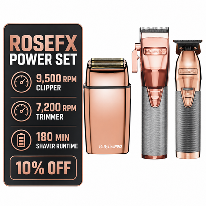 BaBylissPRO RoseFX trio performance features with 10 percent off