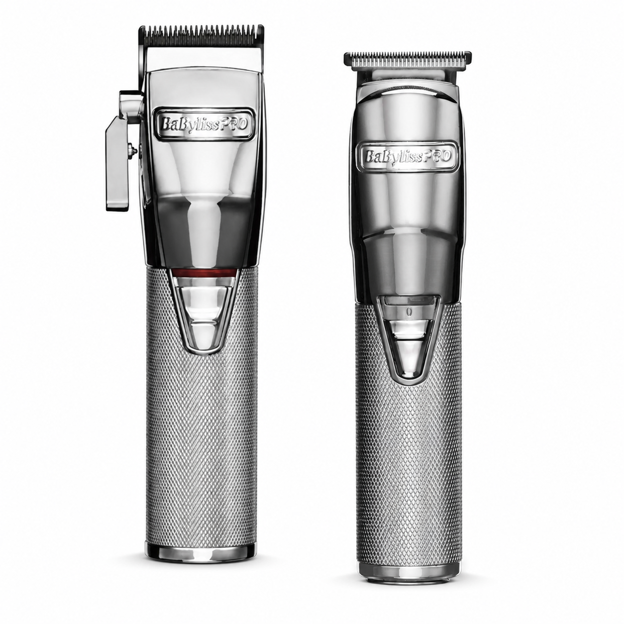 BaBylissPRO SilverFX Clipper and Trimmer Duo Bundle on white background