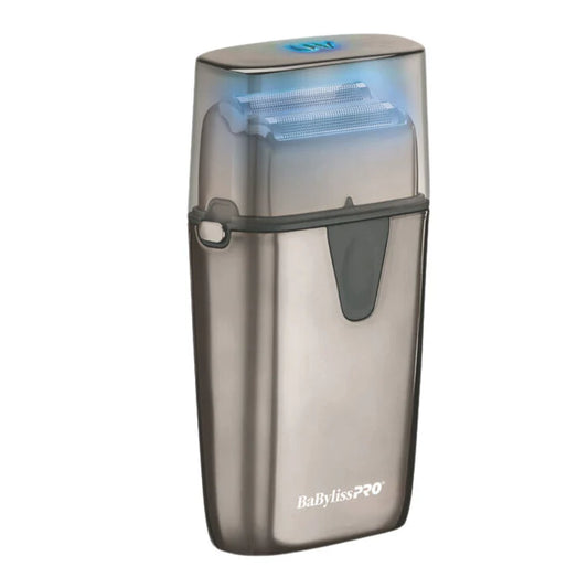 BaBylissPRO UVFoil Metal Double Foil Shaver with UV-disinfecting lid