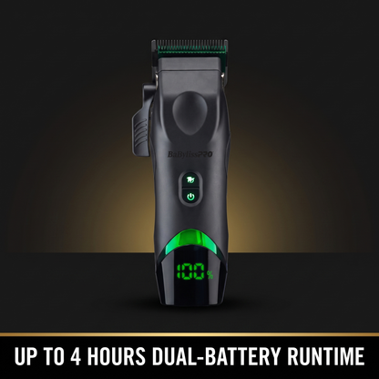 BabylissPRO x Tomb45 FX Clipper - up to 4 hours dual-battery runtime