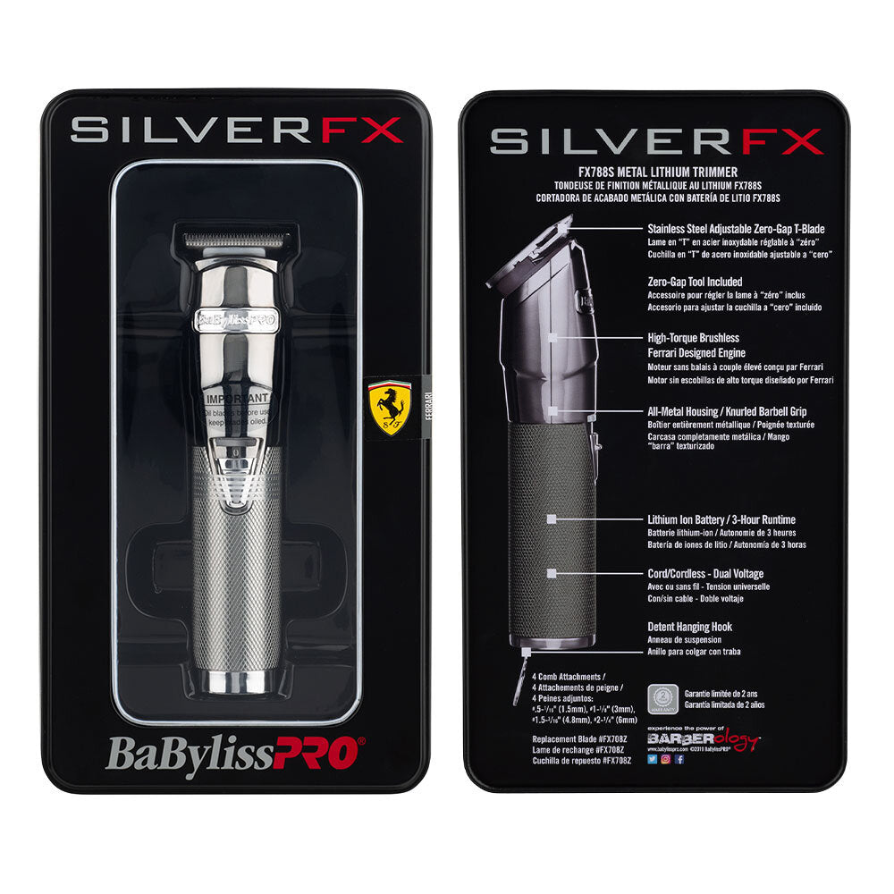 BabylissPro SilverFX Lithium Hair Trimmer - MV hair and beauty