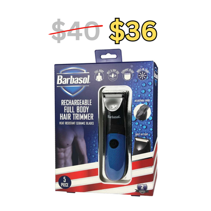 Barbasol Rechargeable Full Body Hair Trimmer - MV hair and beauty